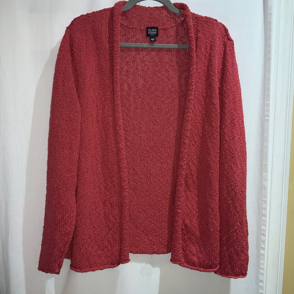 Eileen Fisher Woman open front cardigan Sz 2X